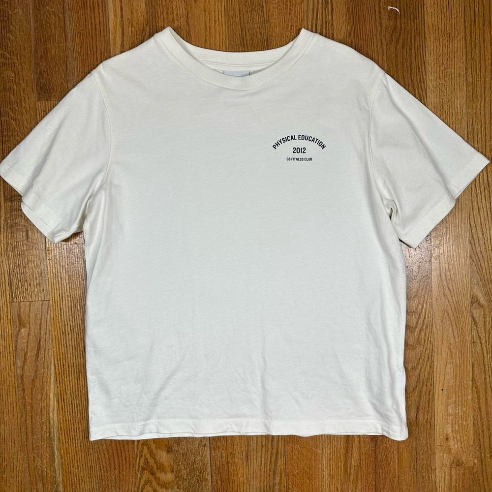 Gymshark fitness club off white T-shirt